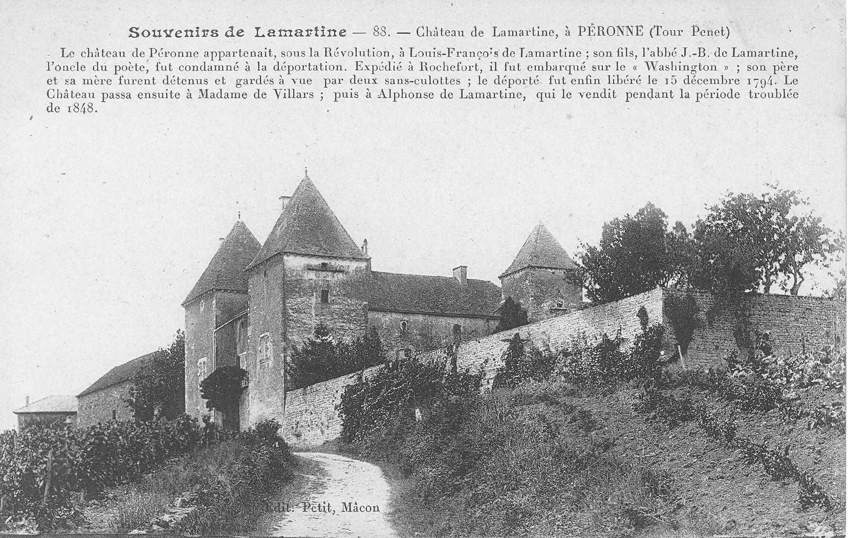 CHATEAU DE LAMARTINE A PERONNE